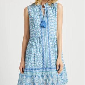 Jude Connally Mariah Cotton Voile Dress -- Calico Garden Periwinkle